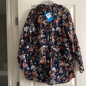 Columbia plus size floral spring women’s hooded jacket